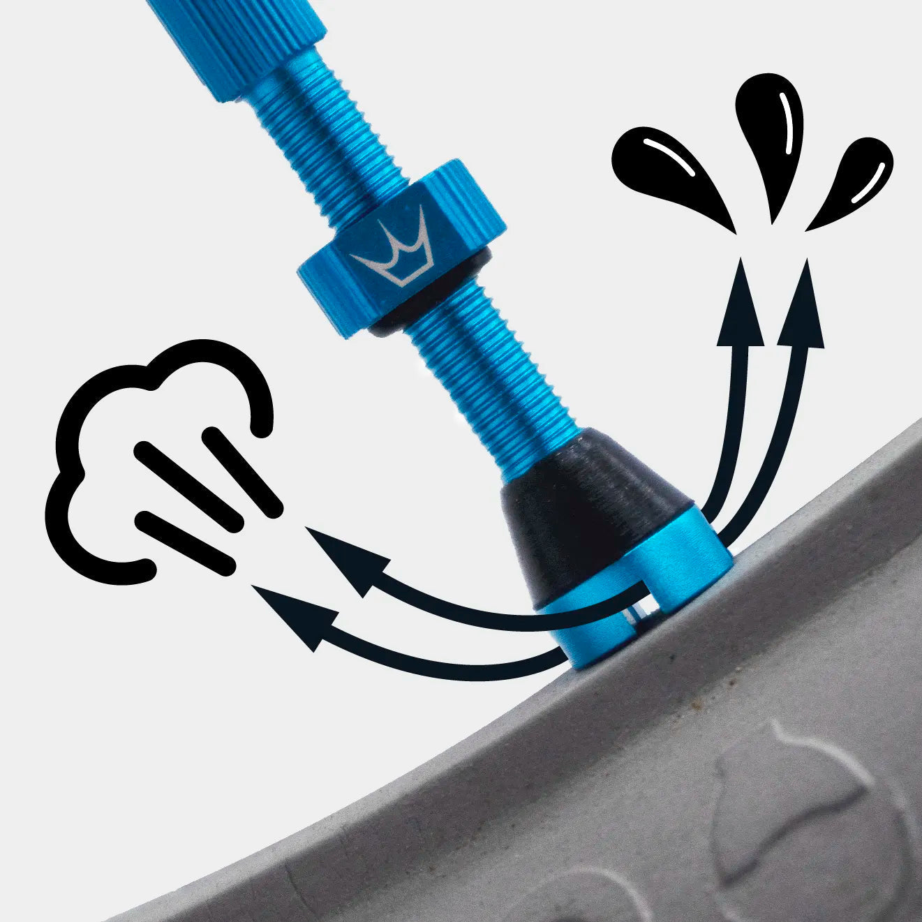 Peaty's Chris King Tubeless Valves MK2 - 42mm