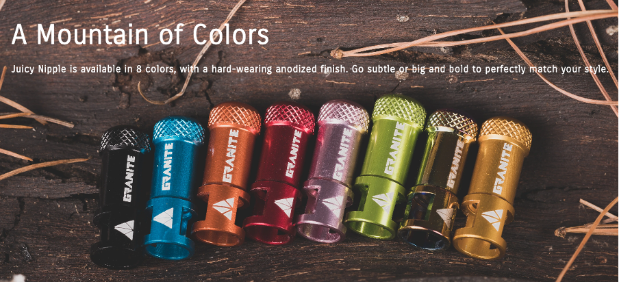 Granite Design Juicy Matching Tubeless Valves & Cap - 44mm