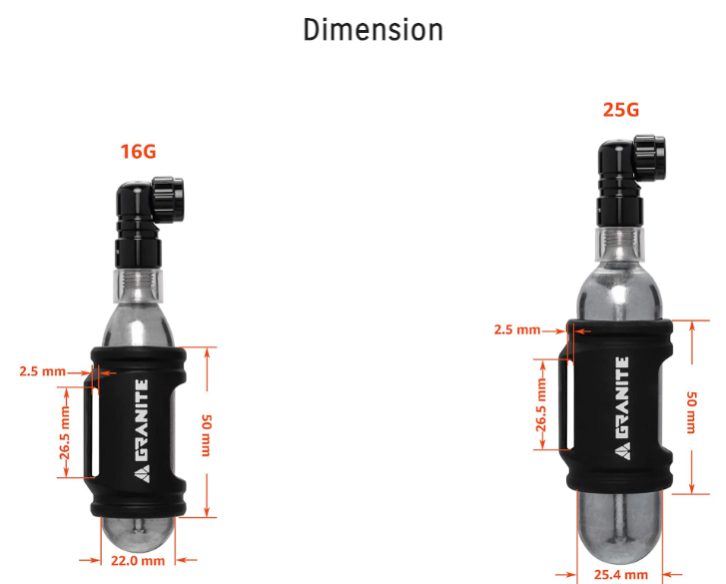 Granite Design Punk C02 Inflator - 25g