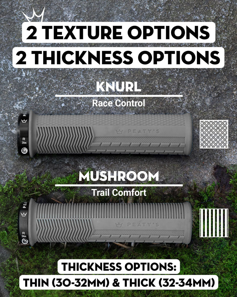 Peaty's Monarch Grips - Mushroom