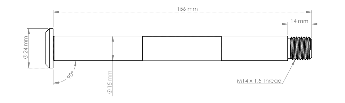 Burgtec Fork Axle - Fox Pre 2021 (Boost)