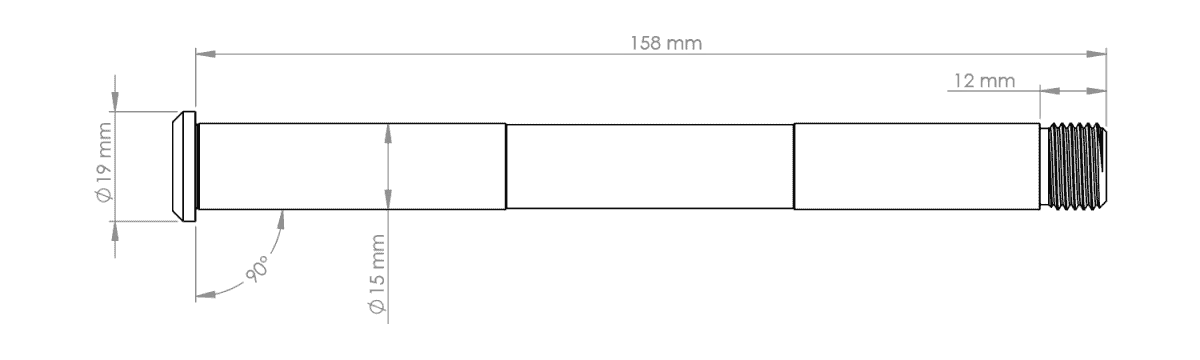 Burgtec Fork Axle - Rockshox Boost