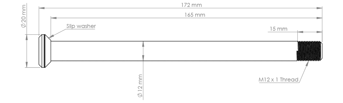 Burgtec Rear Axle - Specialized (12 x 172mm)