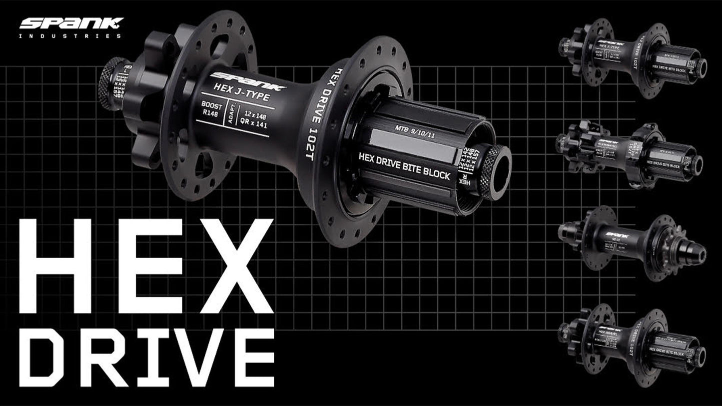 Spank HEX Boost 32H Rear Hub - 12/148
