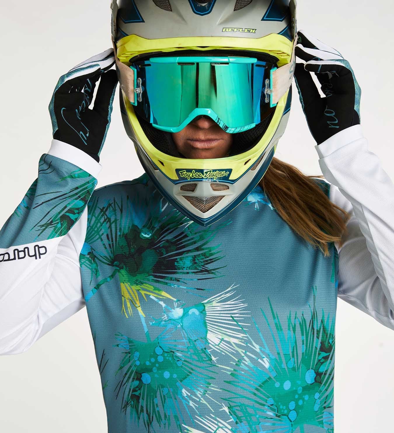 DHaRCO Ladies Long Sleeve Gravity Jersey - Ocean