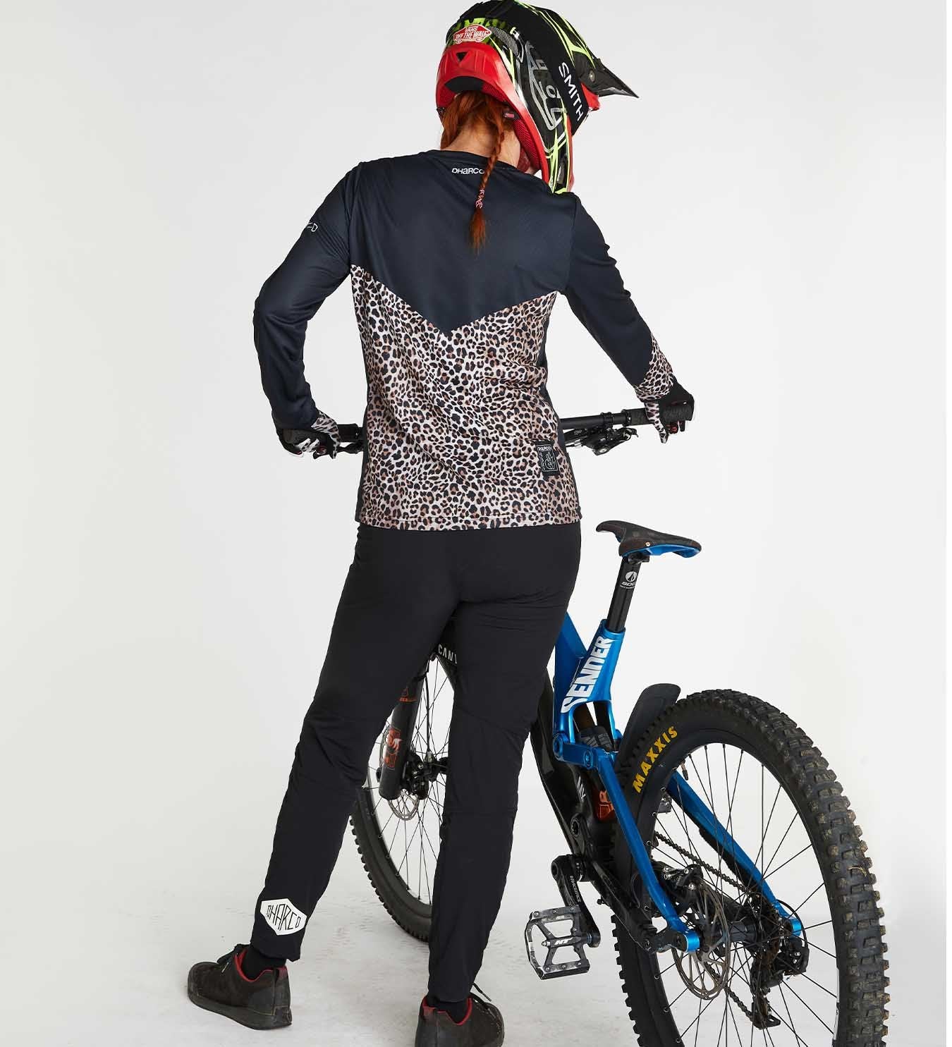 DHaRCO Ladies Long Sleeve Gravity Jersey - Leopard