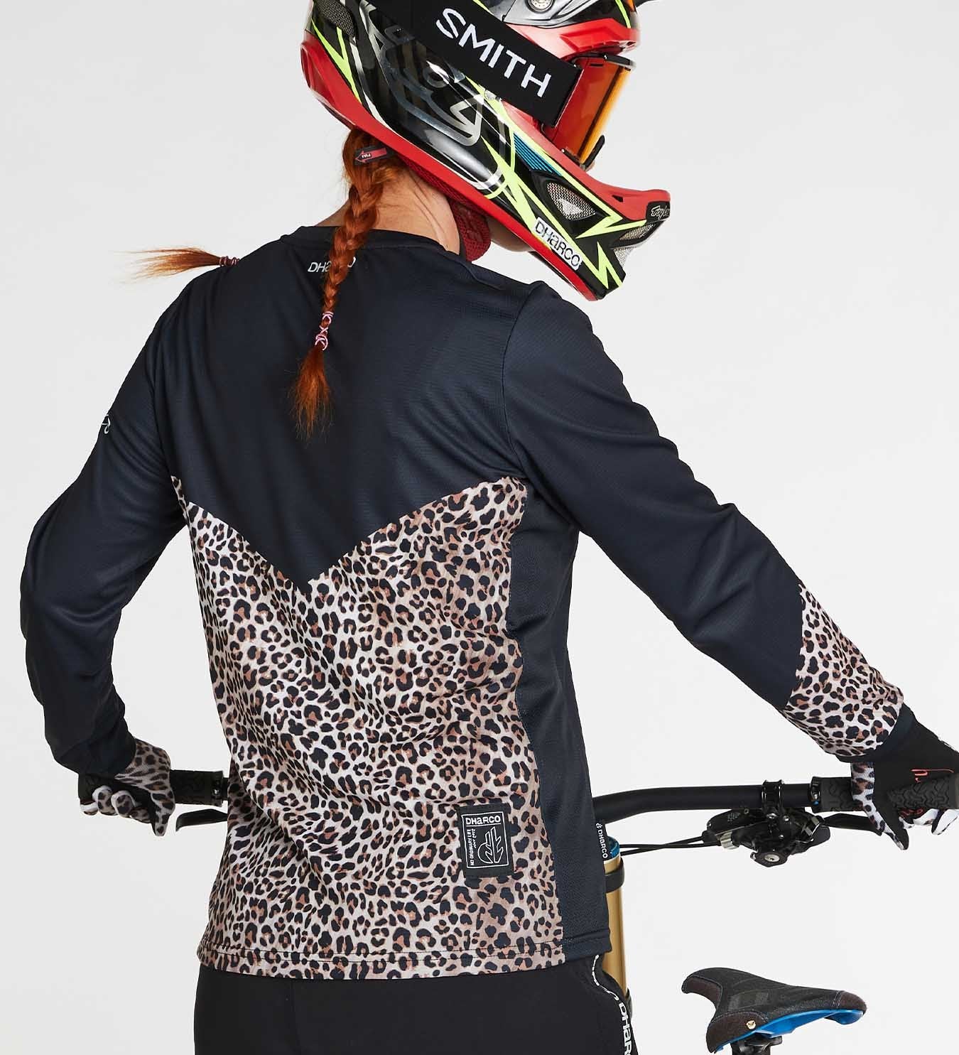 DHaRCO Ladies Long Sleeve Gravity Jersey - Leopard