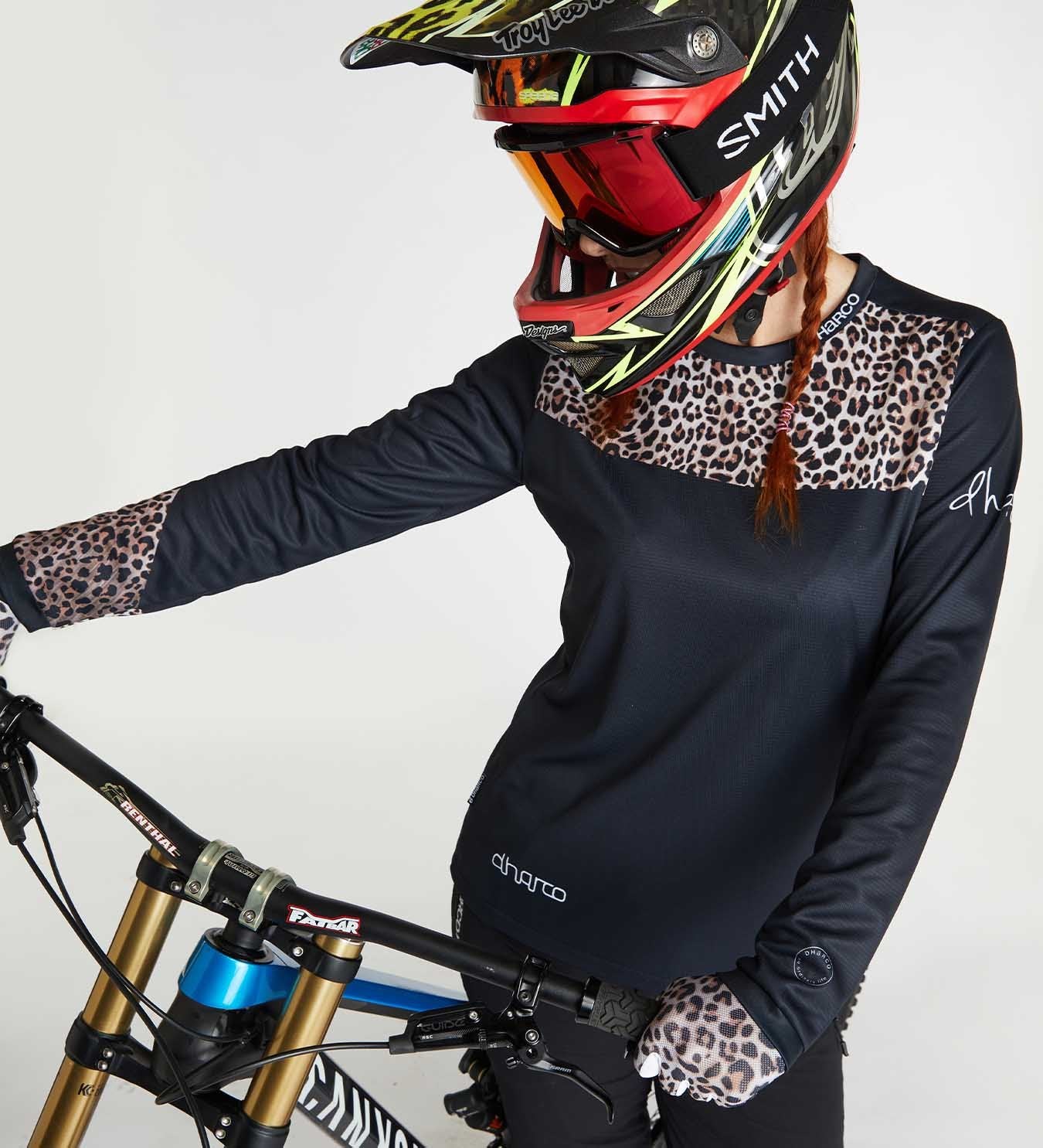 DHaRCO Ladies Long Sleeve Gravity Jersey - Leopard