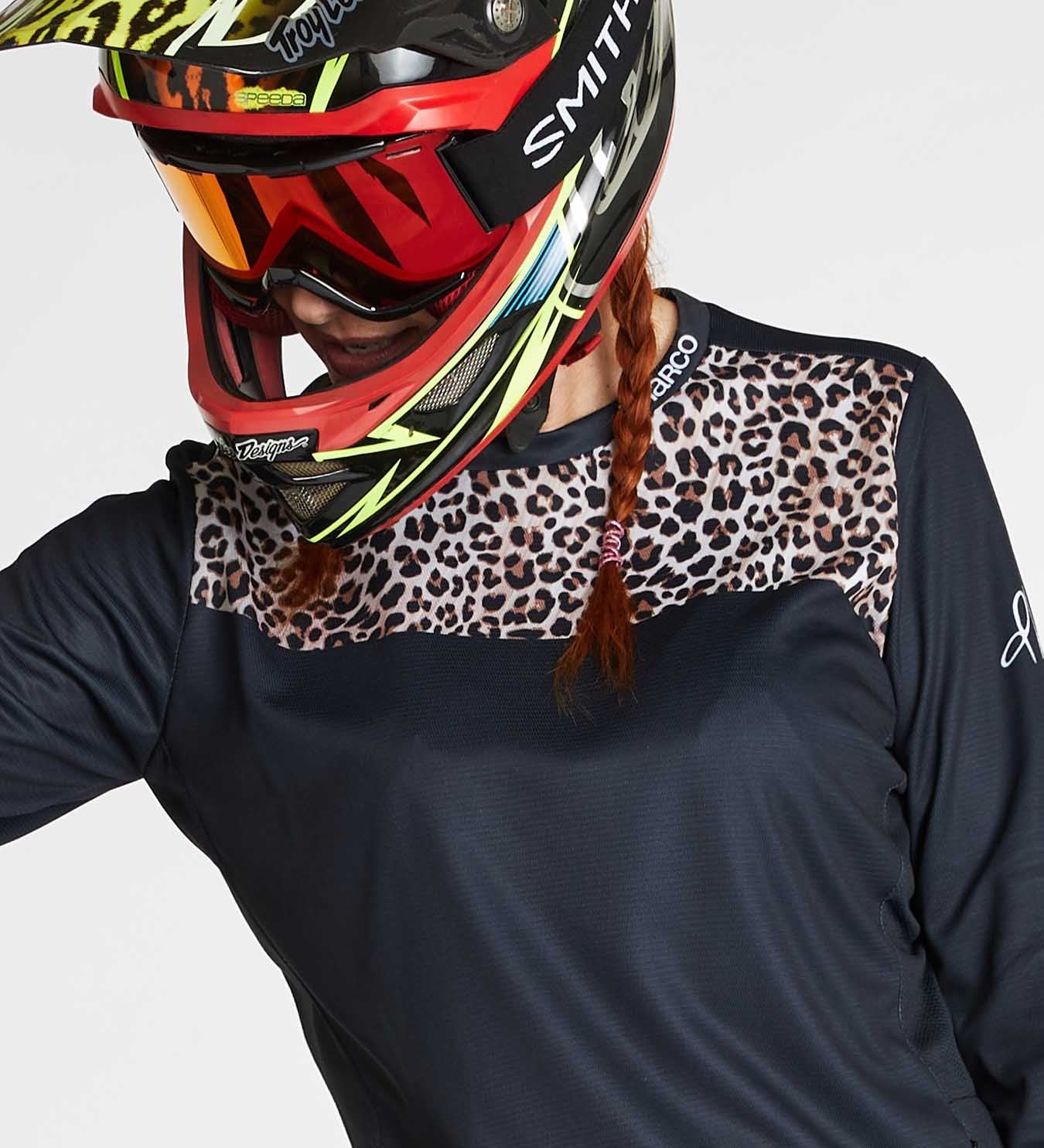 DHaRCO Ladies Long Sleeve Gravity Jersey - Leopard