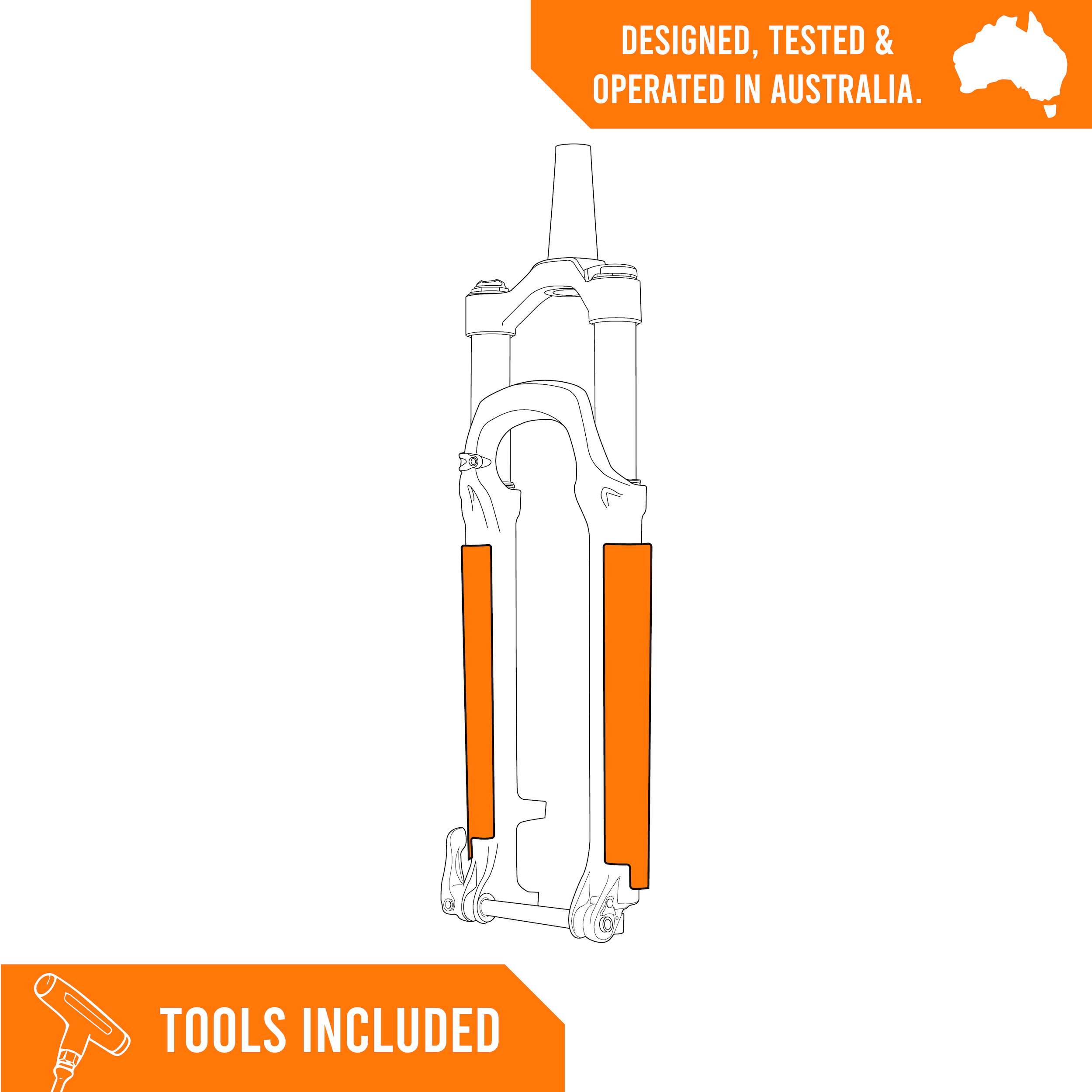 EdgeTech Fork Protection Kit Matte Finish All Mountain Sports