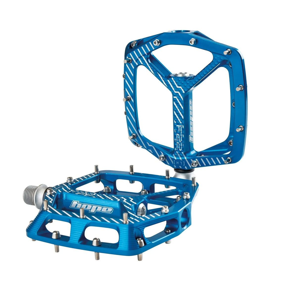 Hope F22 Flat Pedals in Blue