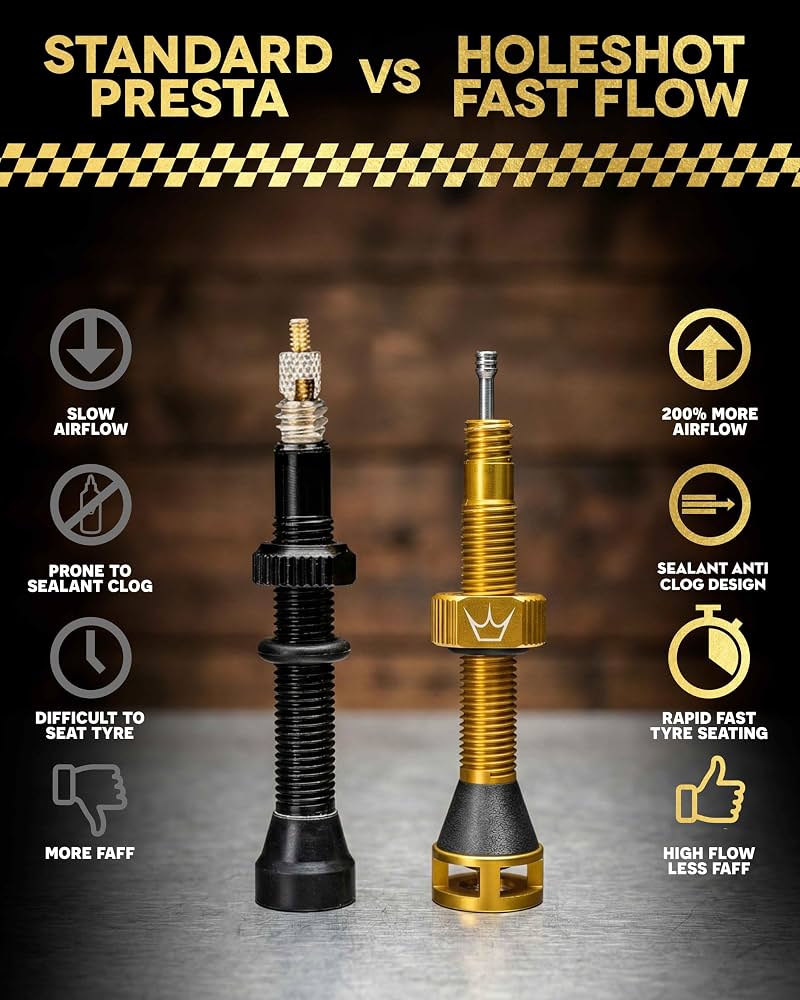 Peaty's Holeshot Fast Flow Tubeless Valve - 42mm