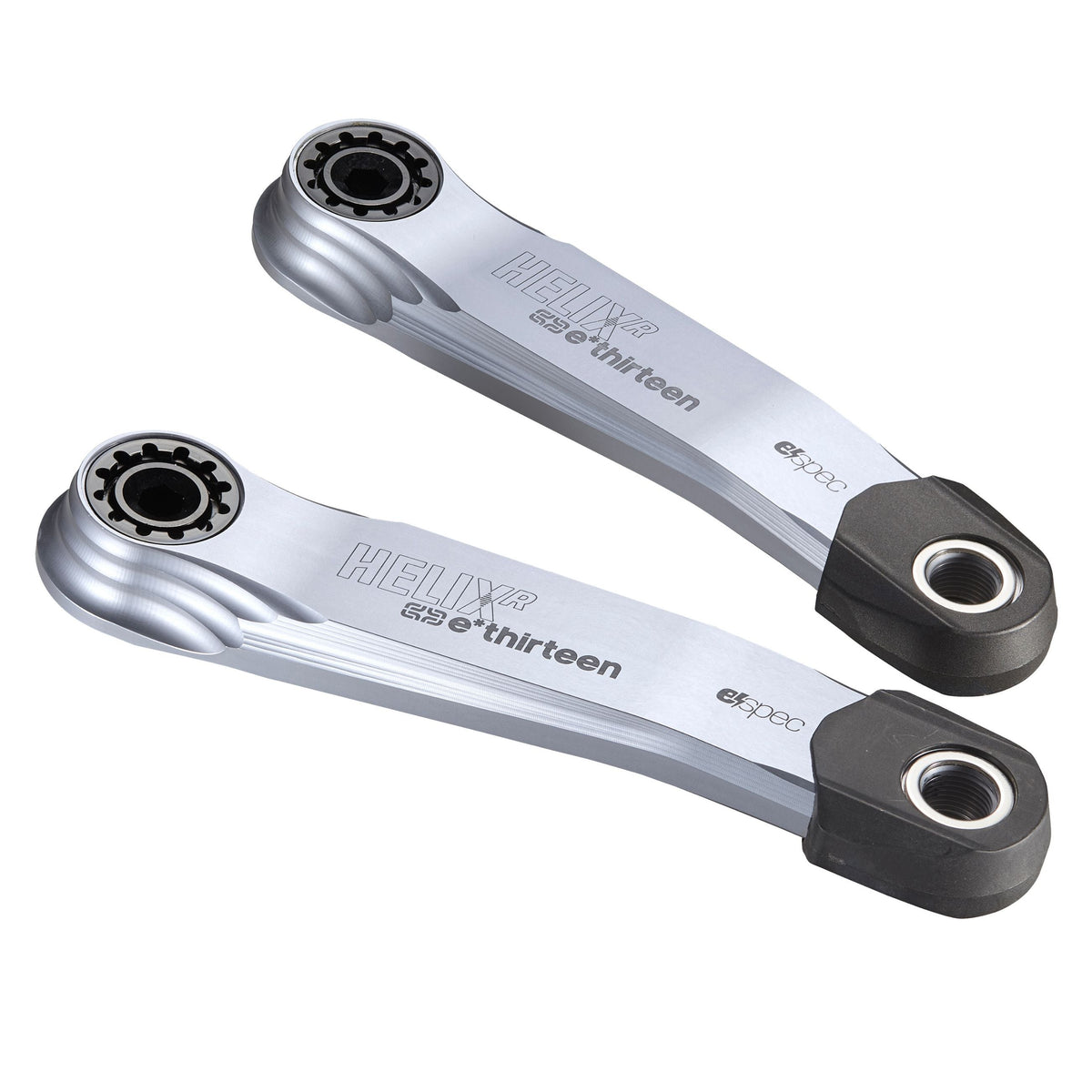 e*thirteen Helix Race e*spec Alloy E-MTB Cranks for DUB and SL1.1 in Sterling Silver