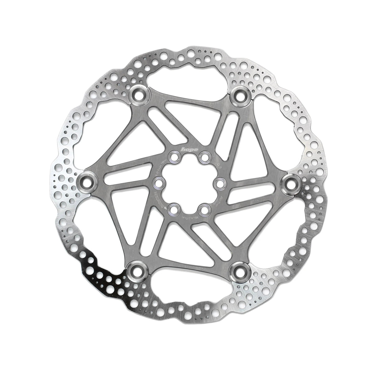 Hope floating disc rotor in Silver