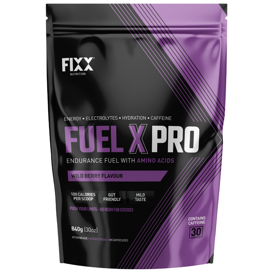 FIXX Fuel X Pro - Wild-Berry (caffeinated) 30 Scoop Bulk Bag