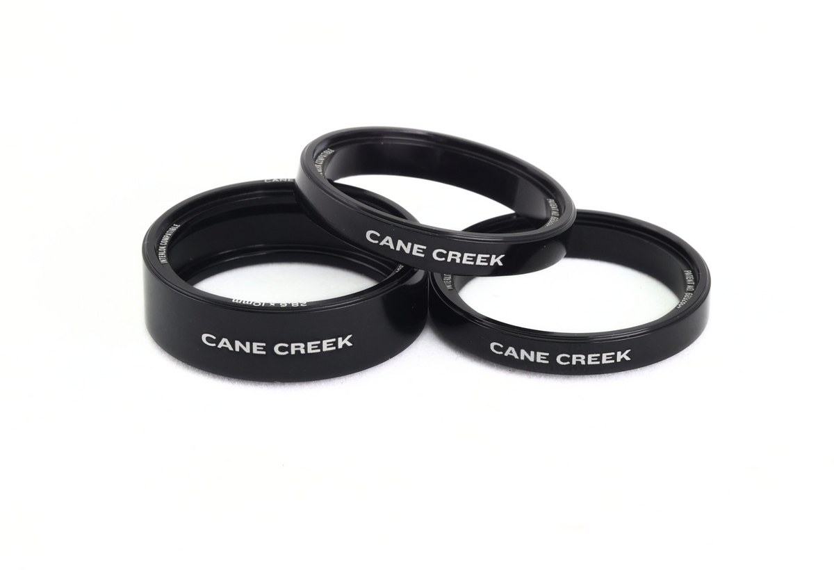 Cane Creek Interlok Headset Spacers in Kit (2 x 5mm + 1 x 10mm) - Black