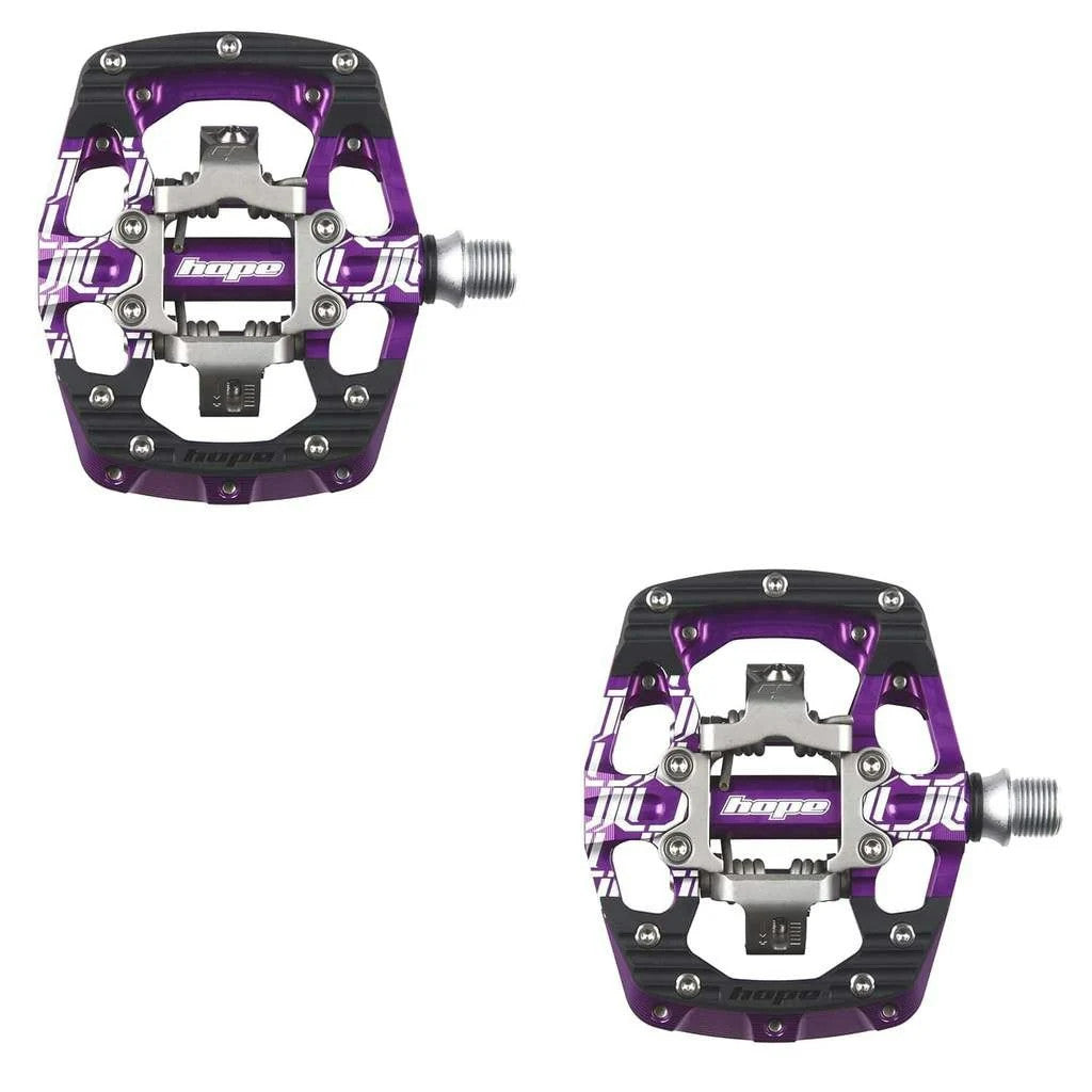 Hope Union Gravity Pedals in Purple