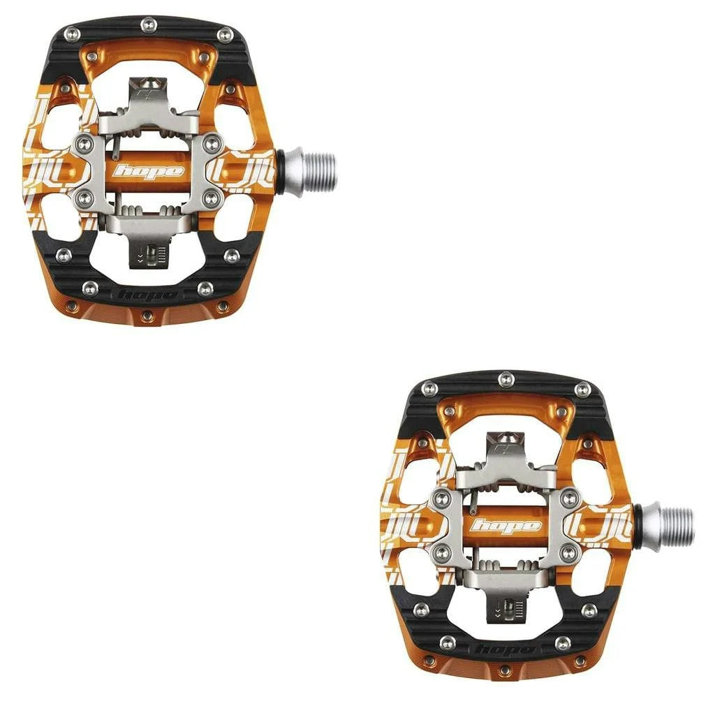Hope Union Gravity Pedals in Orange