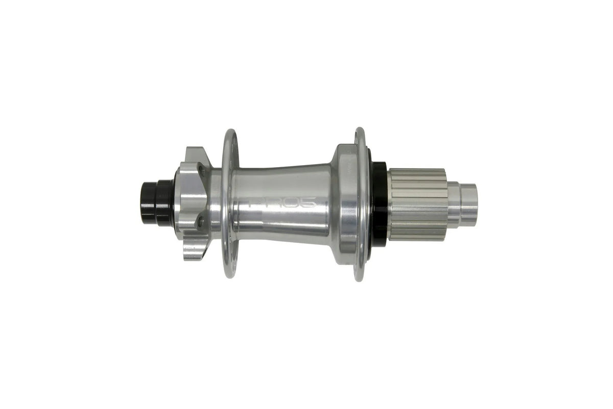 Hope PRO 5 6 Bolt rear hub in Silver with Shimano Micro Spline freehub