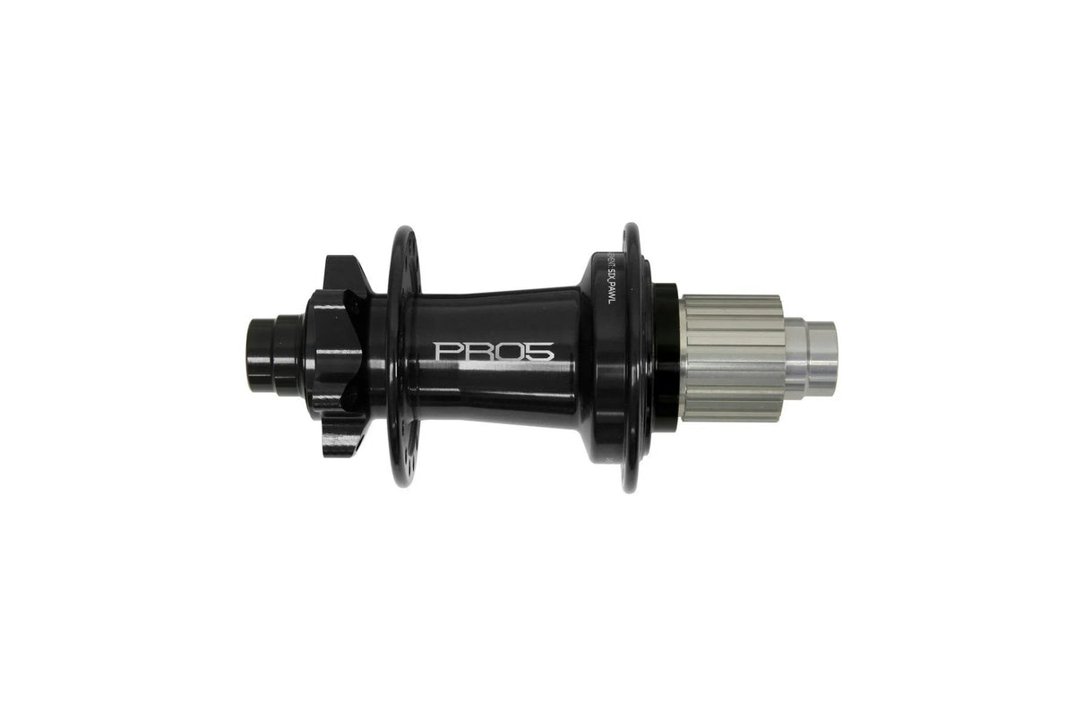 Hope PRO 5 6 Bolt rear hub in Black with Shimano Micro Spline freehub