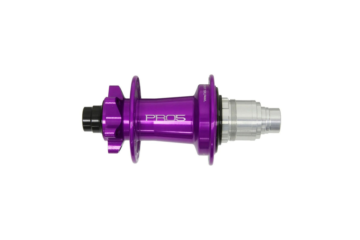 Hope PRO 5 6 Bolt rear hub in Purple with SRAM XD freehub