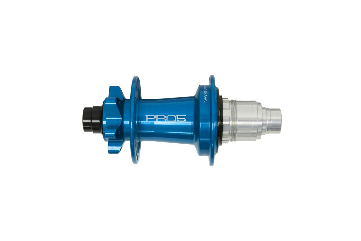 Hope PRO 5 6 Bolt rear hub in Blue with SRAM XD freehub