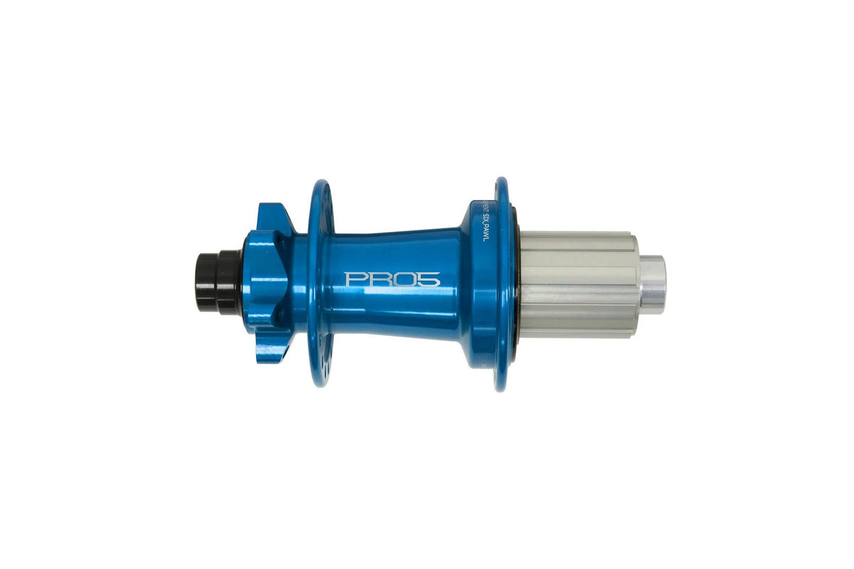 Hope PRO 5 6 Bolt rear hub in Blue with Shimano HG freehub