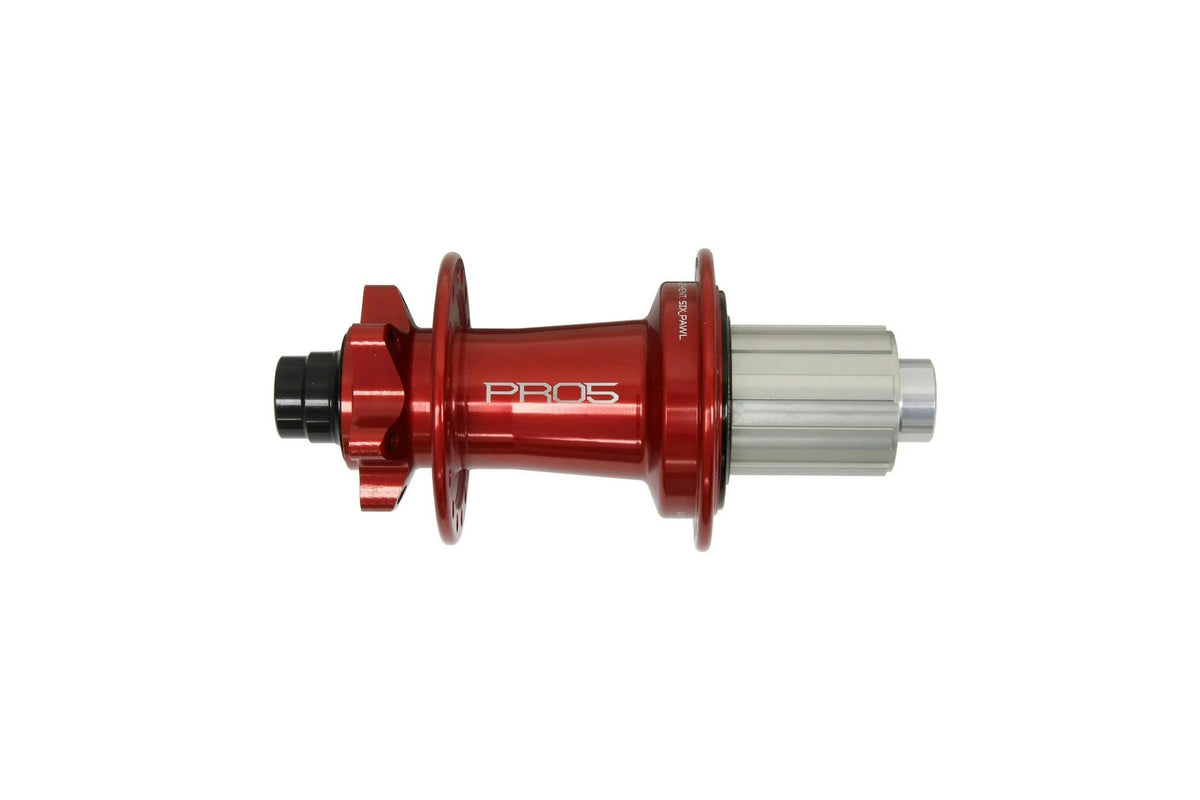 Hope PRO 5 6 Bolt rear hub in Red with Shimano HG freehub
