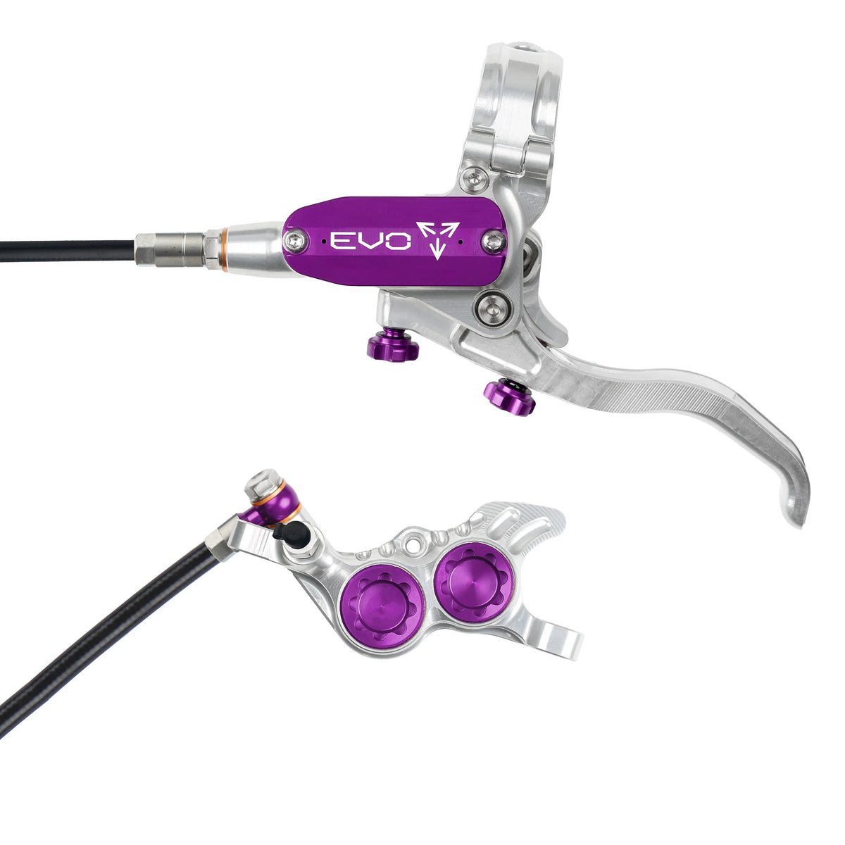 Hope Tech Evo GR4 brake in Silver/Purple