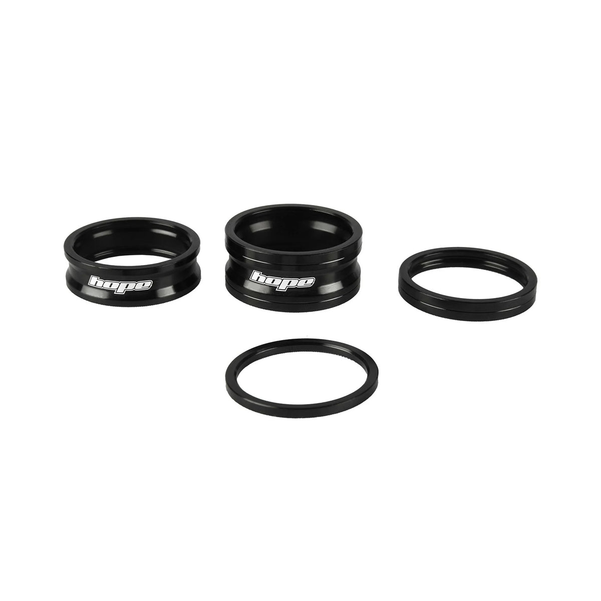 Hope Space Doctor stem spacer kit in Black