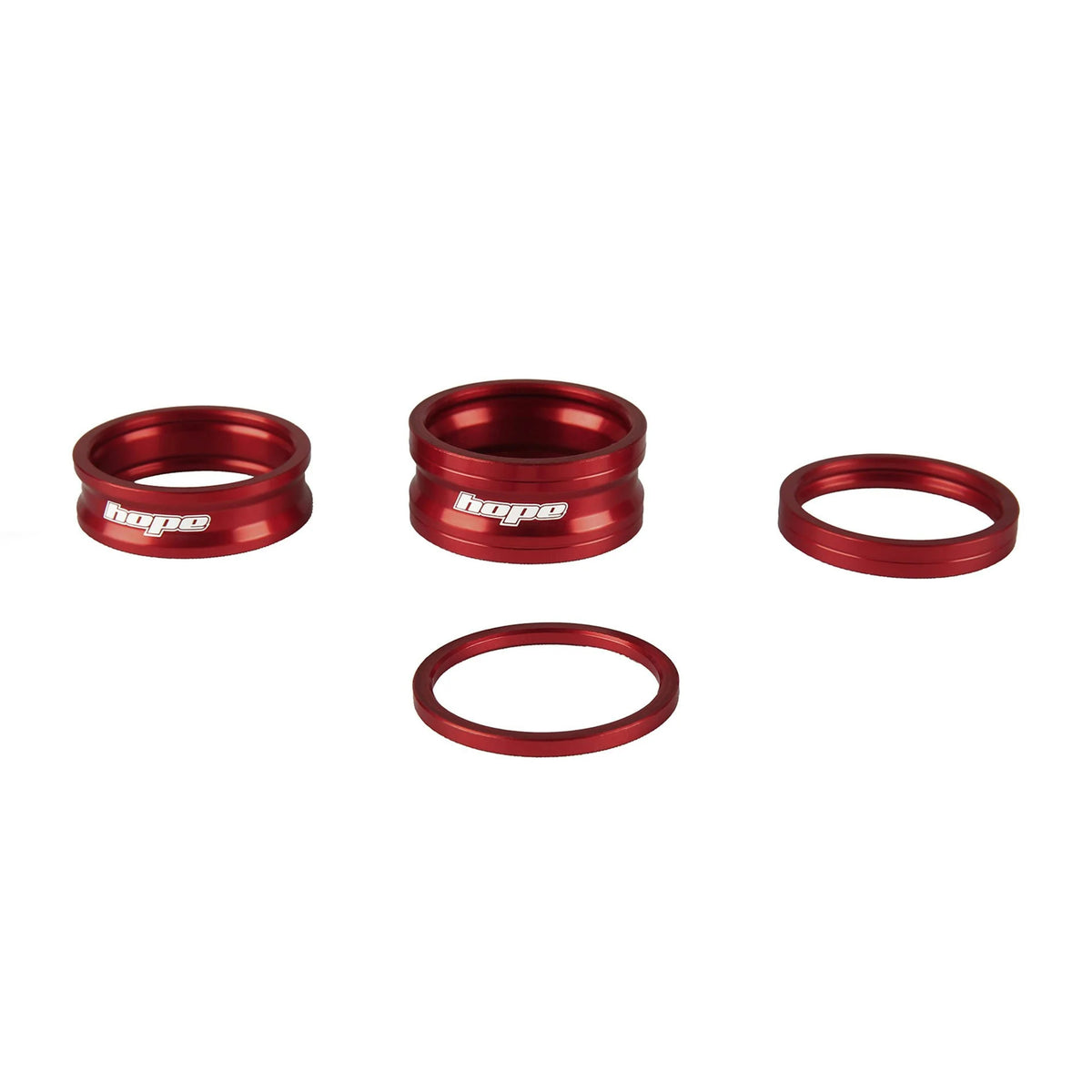 Hope Space Doctor stem spacer kit in Red