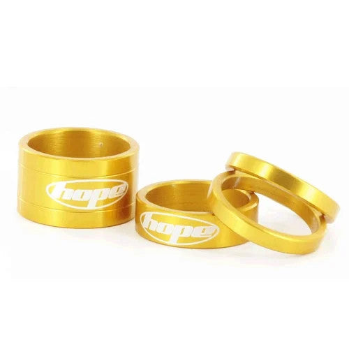 Hope Space Doctor stem spacer kit in Gold