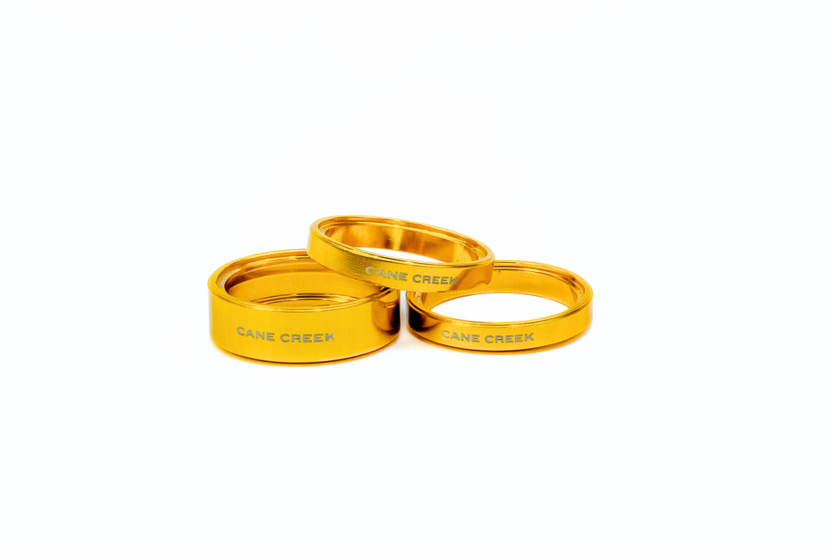 Cane Creek Interlok Headset Spacers in Kit (2 x 5mm + 1 x 10mm) - Gold