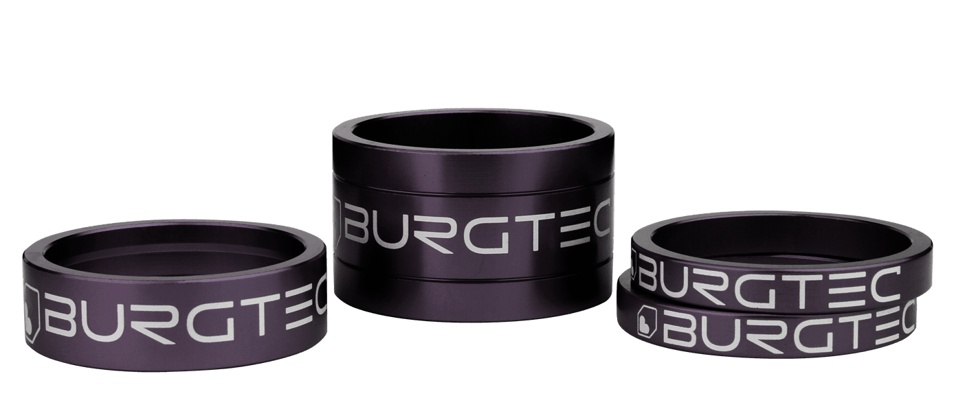 Universal Cycles -- Burgtec Aluminum Headset Spacer Kit [9218, 9211, 9213,  9216, 9215, 9214, 9212, 9217, 9219]