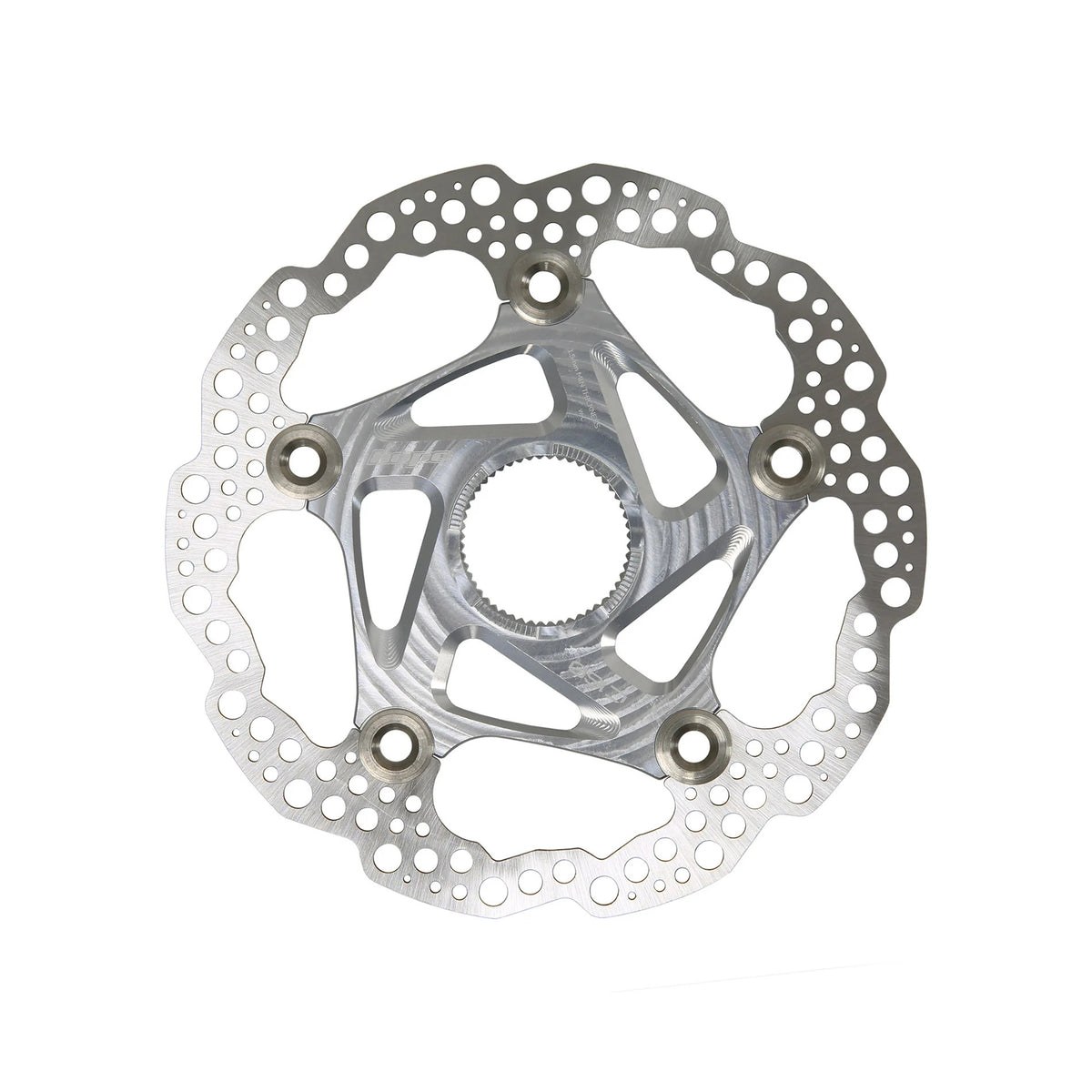 Hope floating Centre Lock disc rotor in Silver