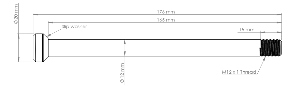 Burgtec Rear Axle - Specialized (12 x 175.5mm)