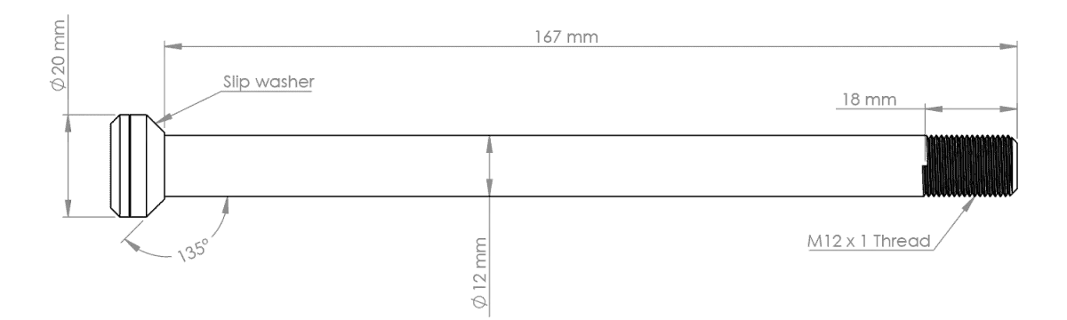 Burgtec Rear Axle - Transition (12 x 171mm)
