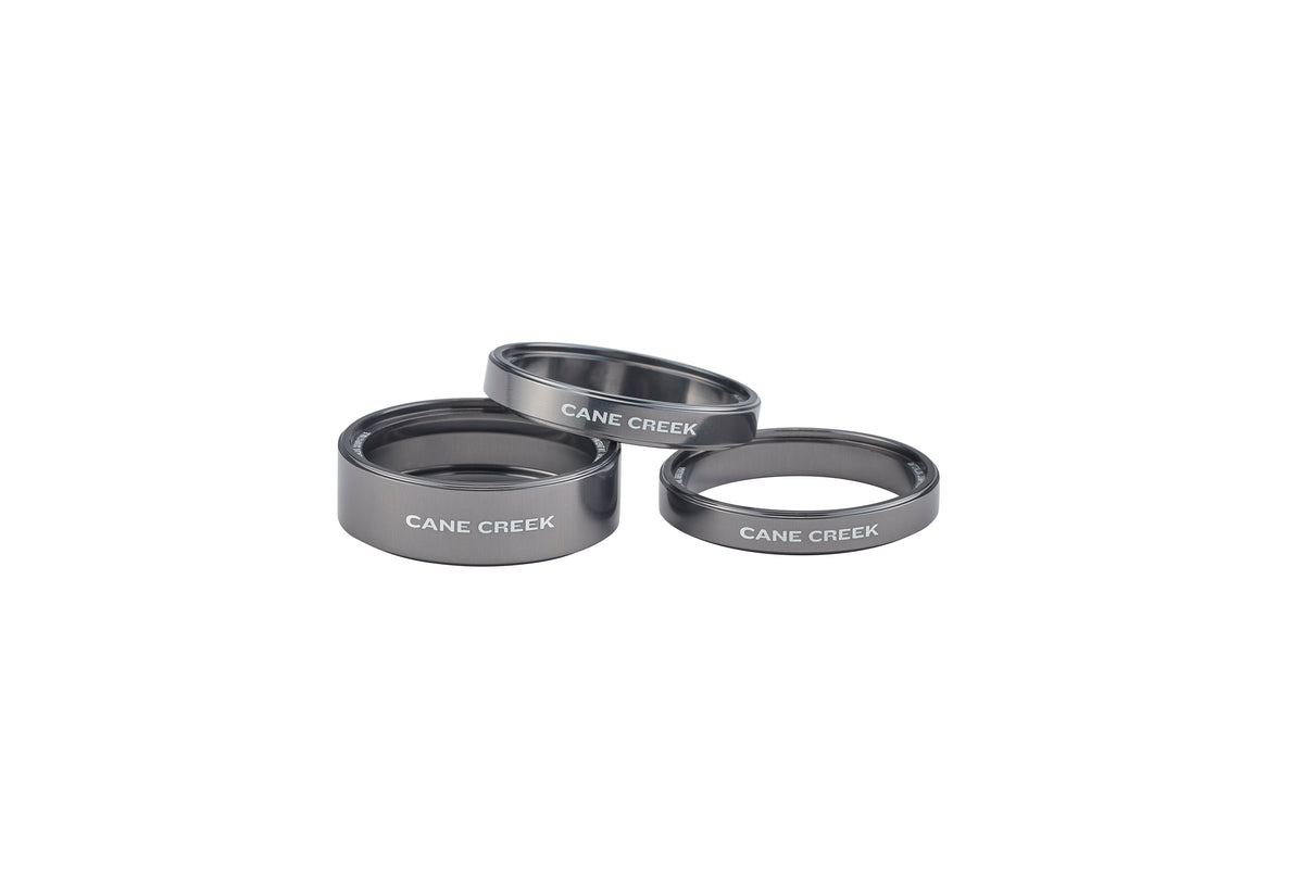 Cane Creek Interlok Headset Spacers in Kit (2 x 5mm + 1 x 10mm) - Slate