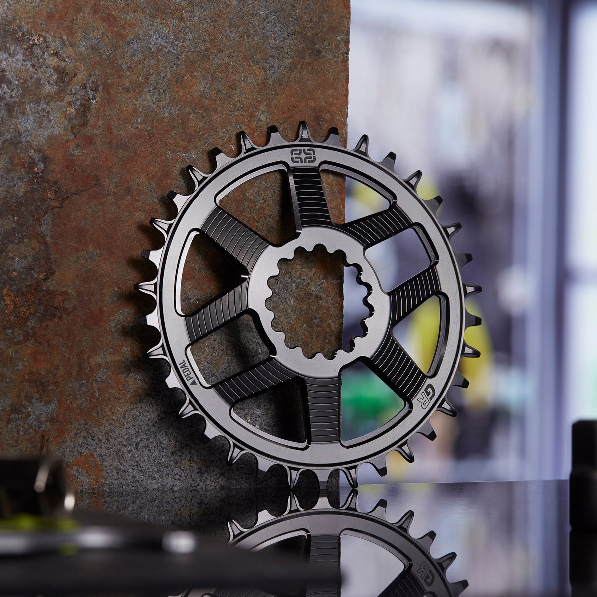 e*thirteen Helix Race GR chainring in Black