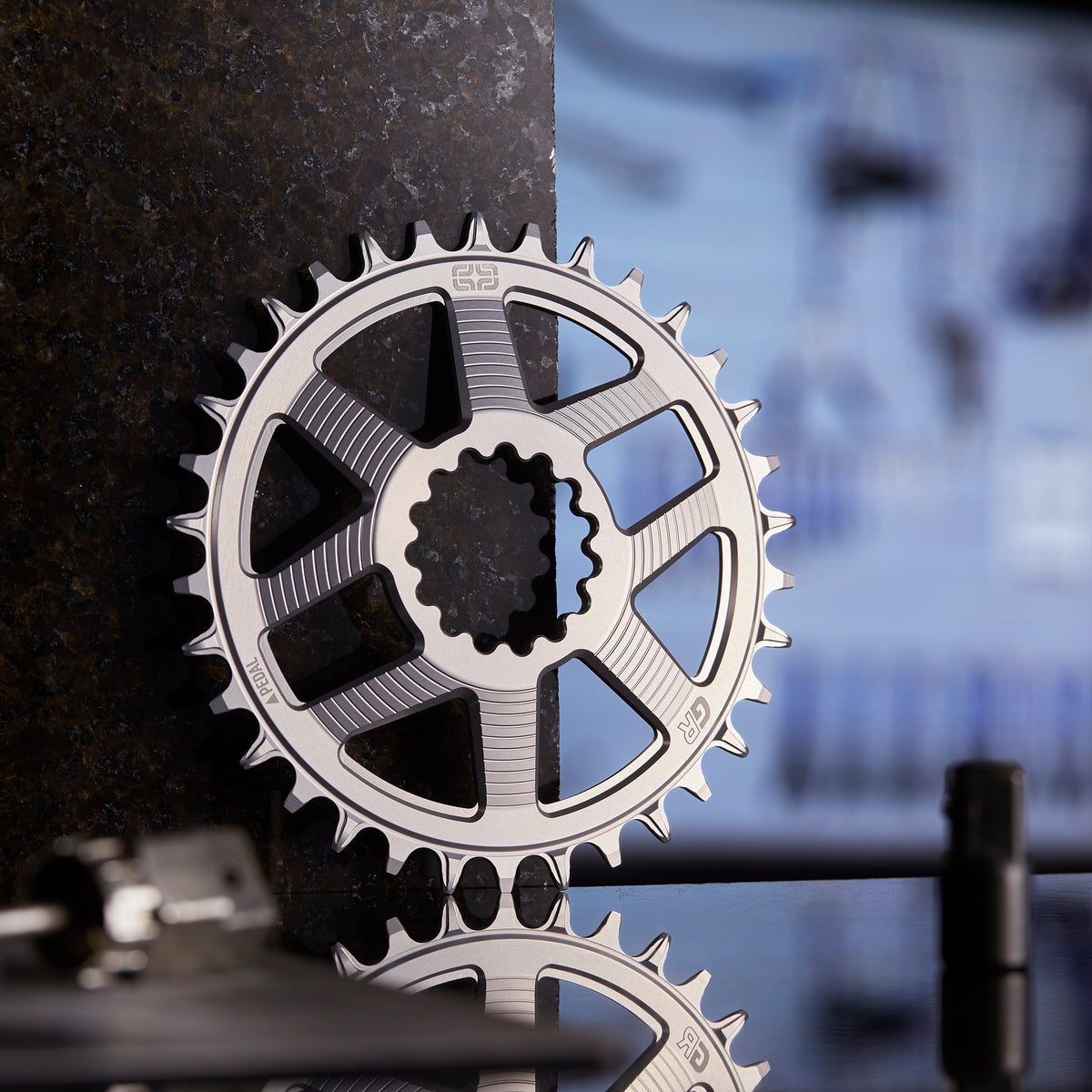 e*thirteen Helix Race GR chainring in Sterling Silver