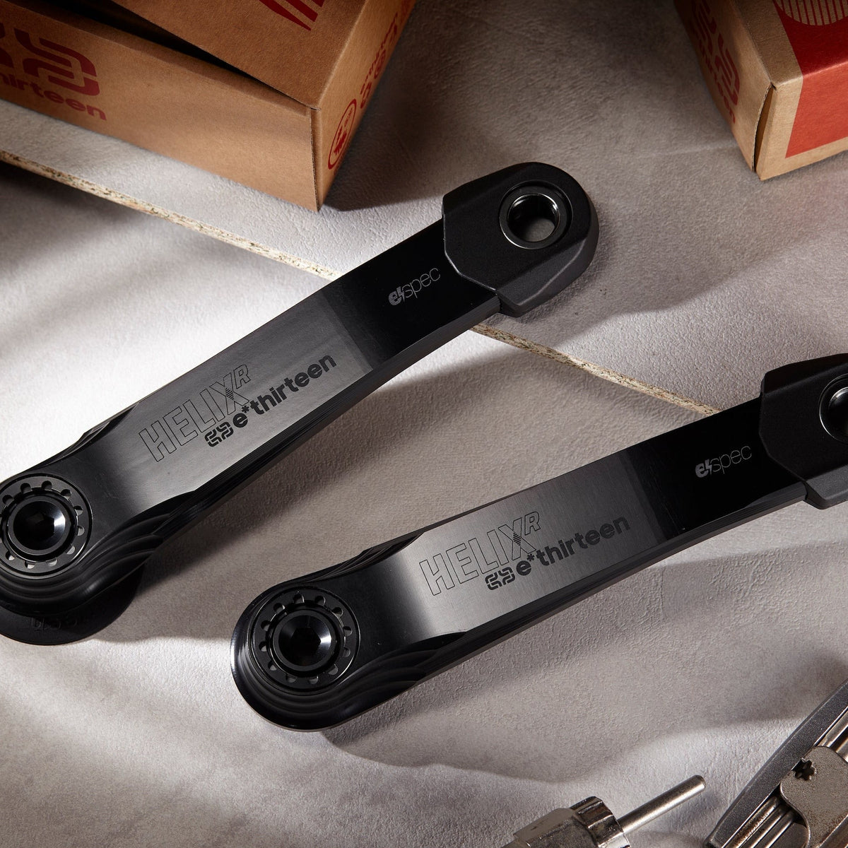 e*thirteen Helix Race e*spec Alloy E-MTB Cranks in Black