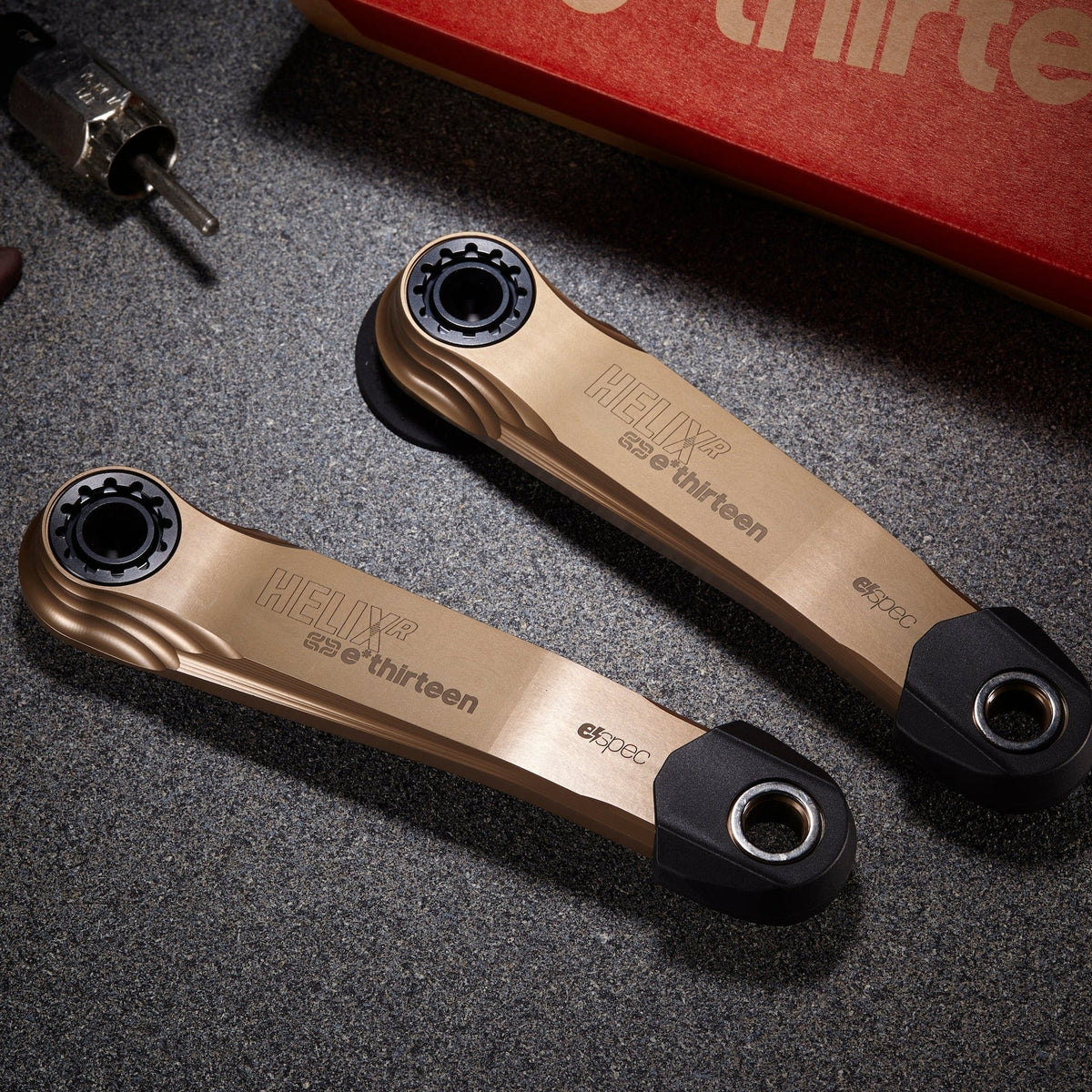 e*thirteen Helix Race e*spec alloy cranks detail