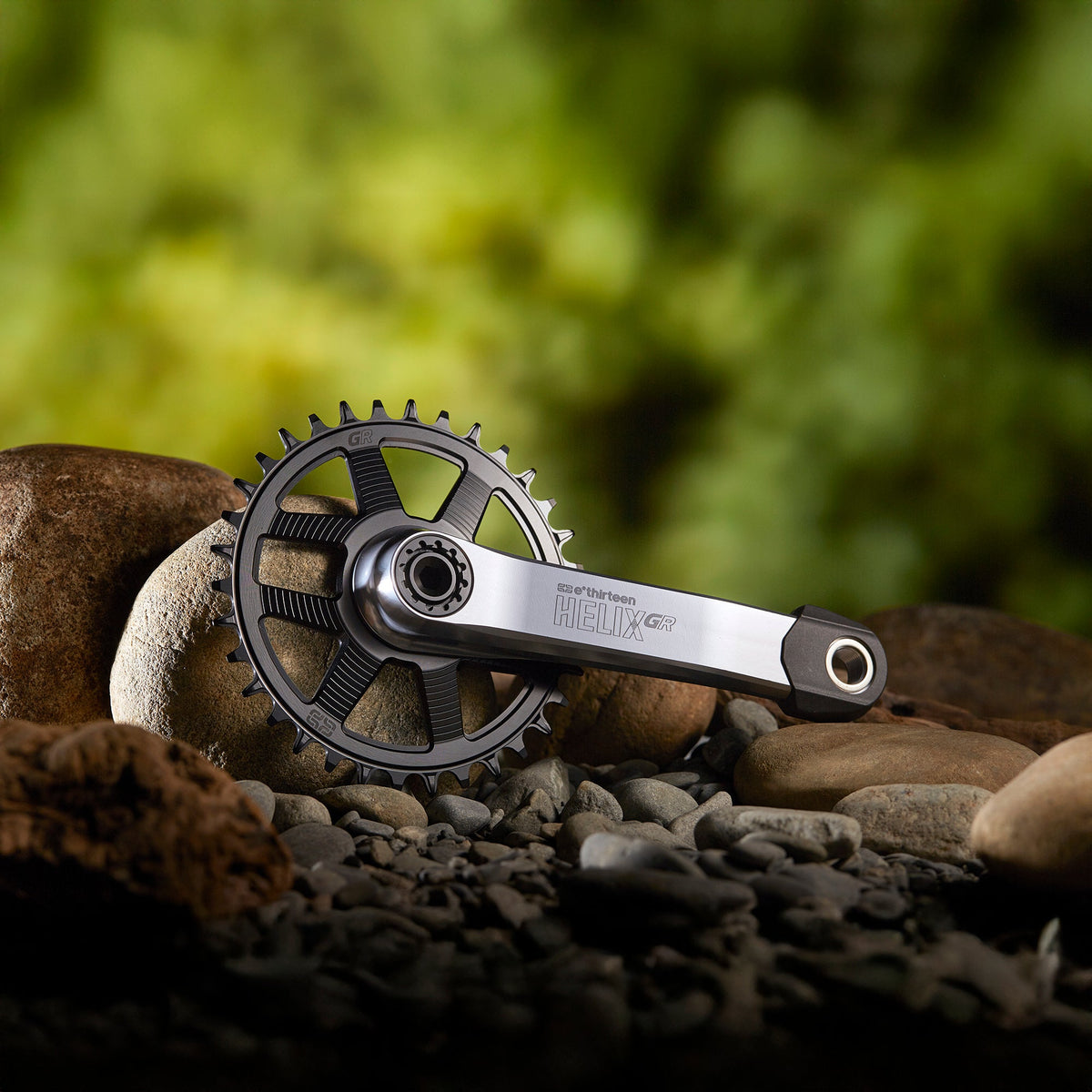 e*thirteen Helix Race GR cranks in Sterling Silver