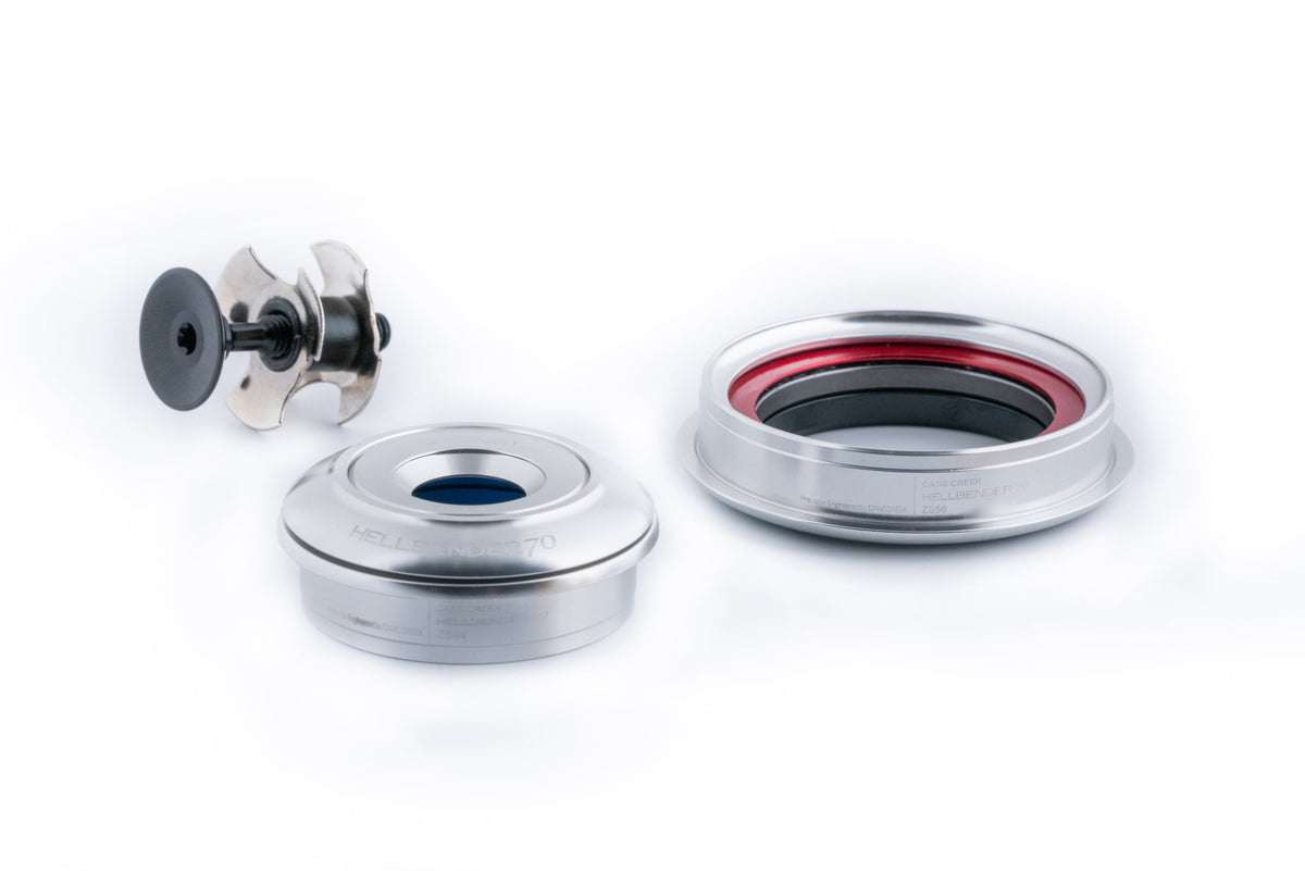 Cane Creek Hellbender 70 Lite Headset in ZS44/28.6 | ZS56/40, Silver