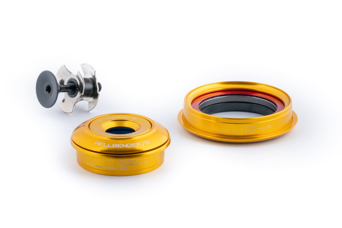 Cane Creek Hellbender 70 Lite Headset in ZS44/28.6 | ZS56/40, Gold