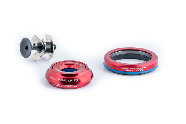 Cane Creek Hellbender 70 Lite Headset in IS41/28.6 | IS52/40, Red