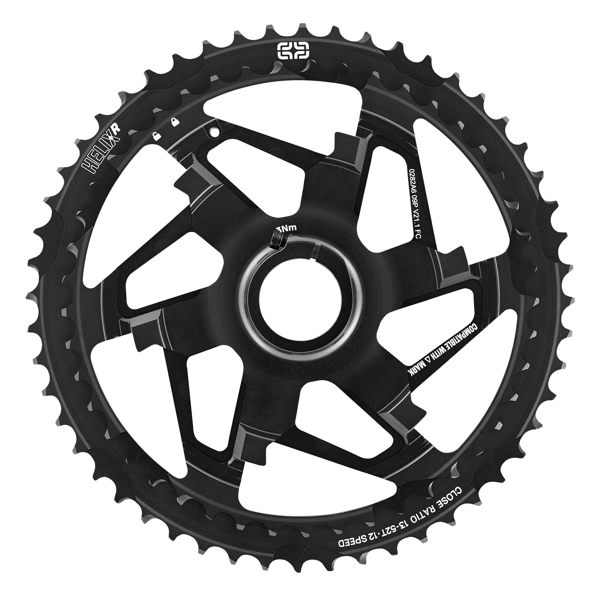 e*thirteen Helix Race 45-52T aluminium section - black