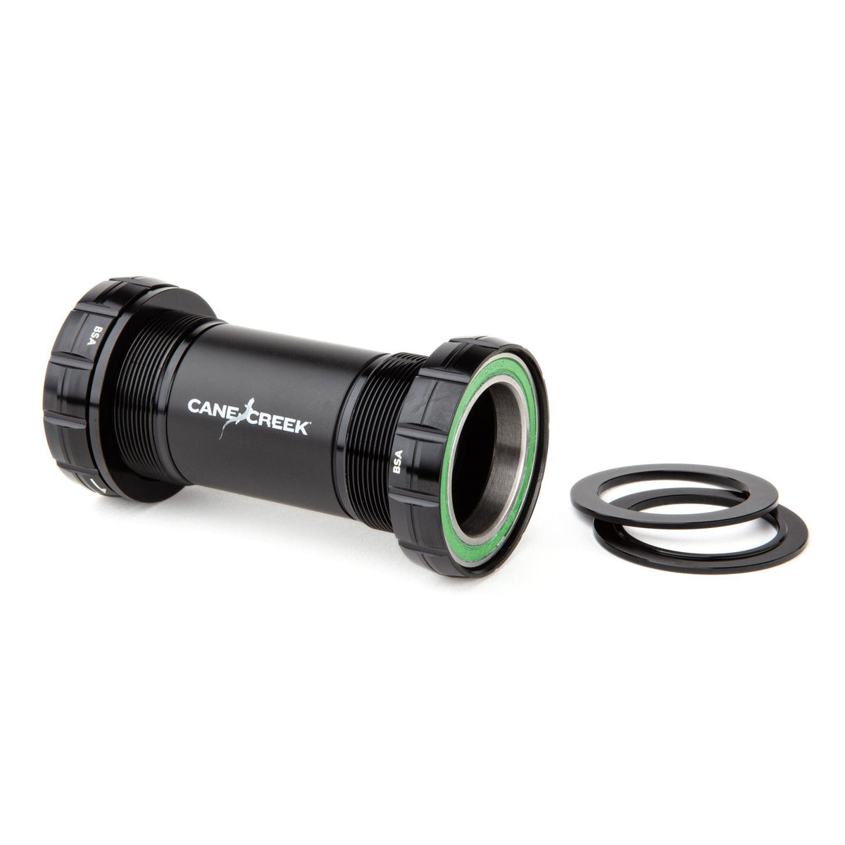 Cane Creek Hellbender 70 Bottom Bracket in BSA threaded (68/73mm), 24mm (Shimano), Black