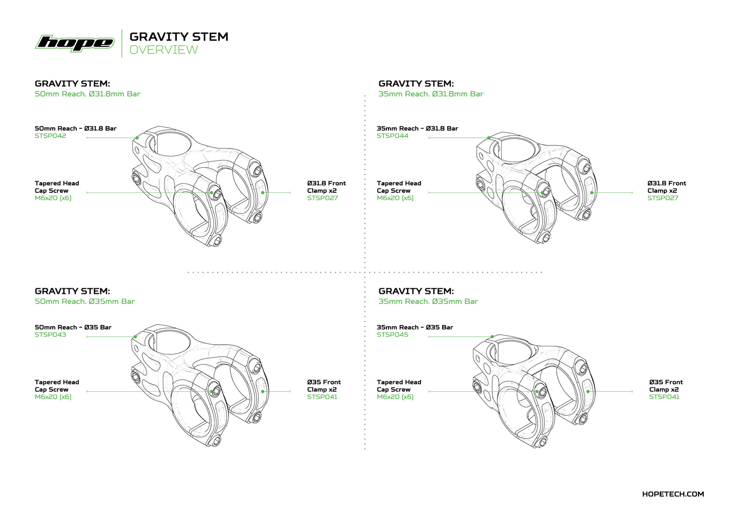 Hope Gravity Stem -31.8mm Dia.