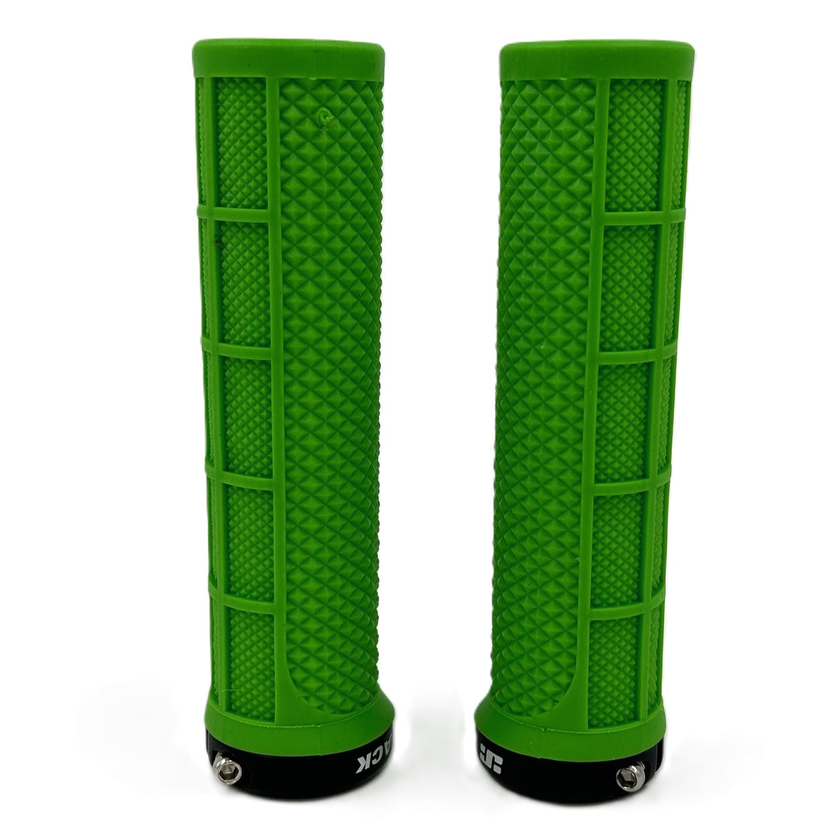 JetBlack Staple grips in Green/Black Rings